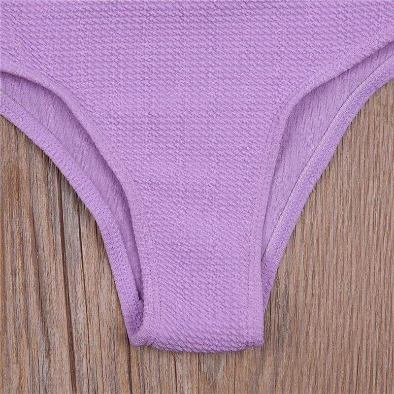 Girl's Clothing Ruffled Bikini Set Swimsuit