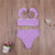 Girl's Clothing Ruffled Bikini Set Swimsuit