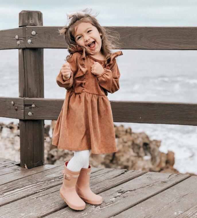 toddler girl princess dress Ruffles Dress, 4T Cool Black Split Formal Neck Size:19 Size Bust Waist Length ChicDress