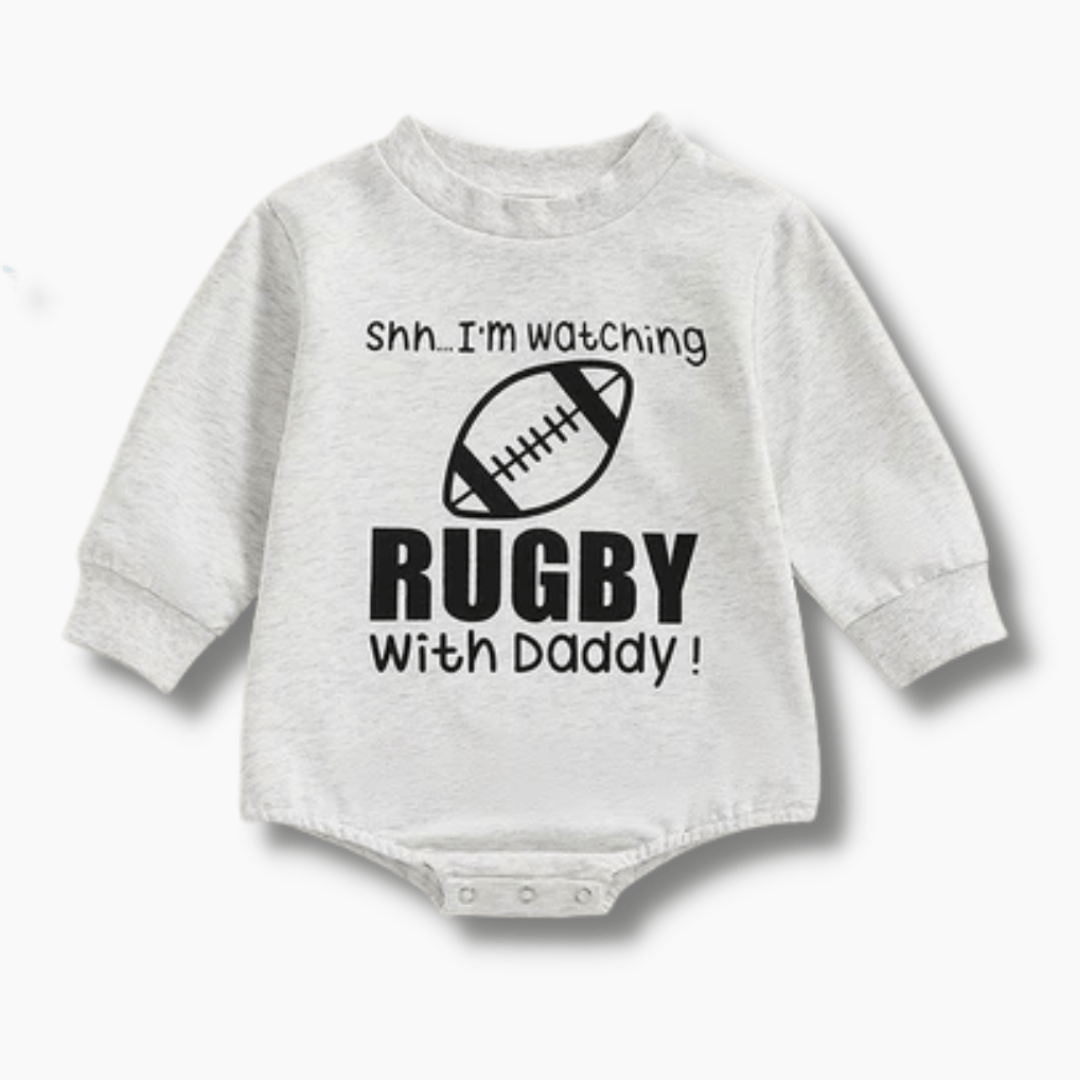 Rugby With Daddy Baby Romper