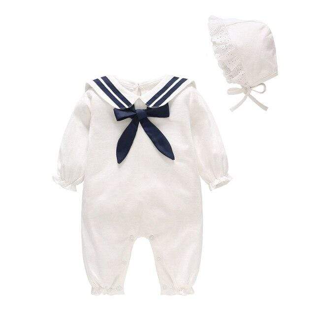 white / 12M / China Sailor Romper