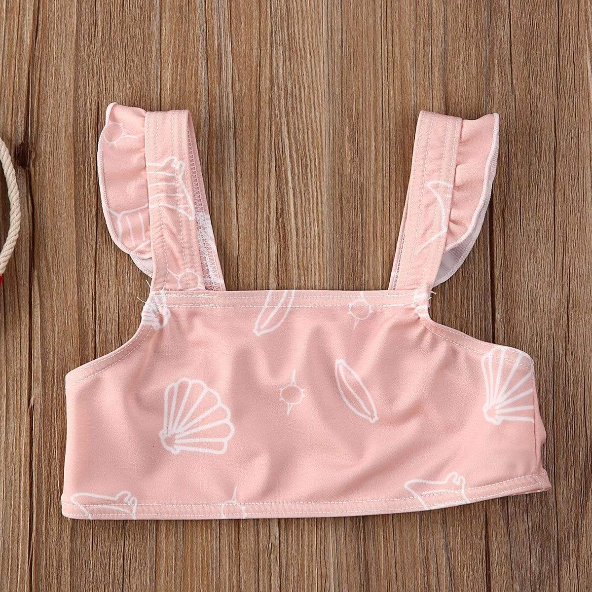 Girl's Clothing Seashell Print Swimwear