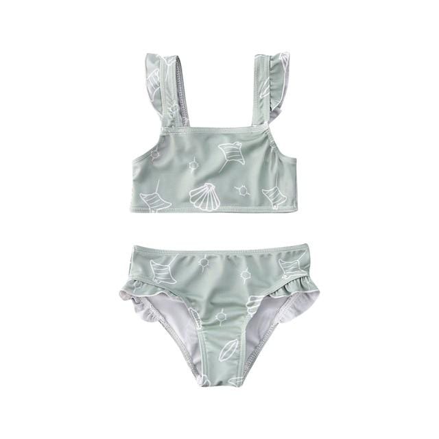 Girl's Clothing Green / 5T Seashell Print Swimwear