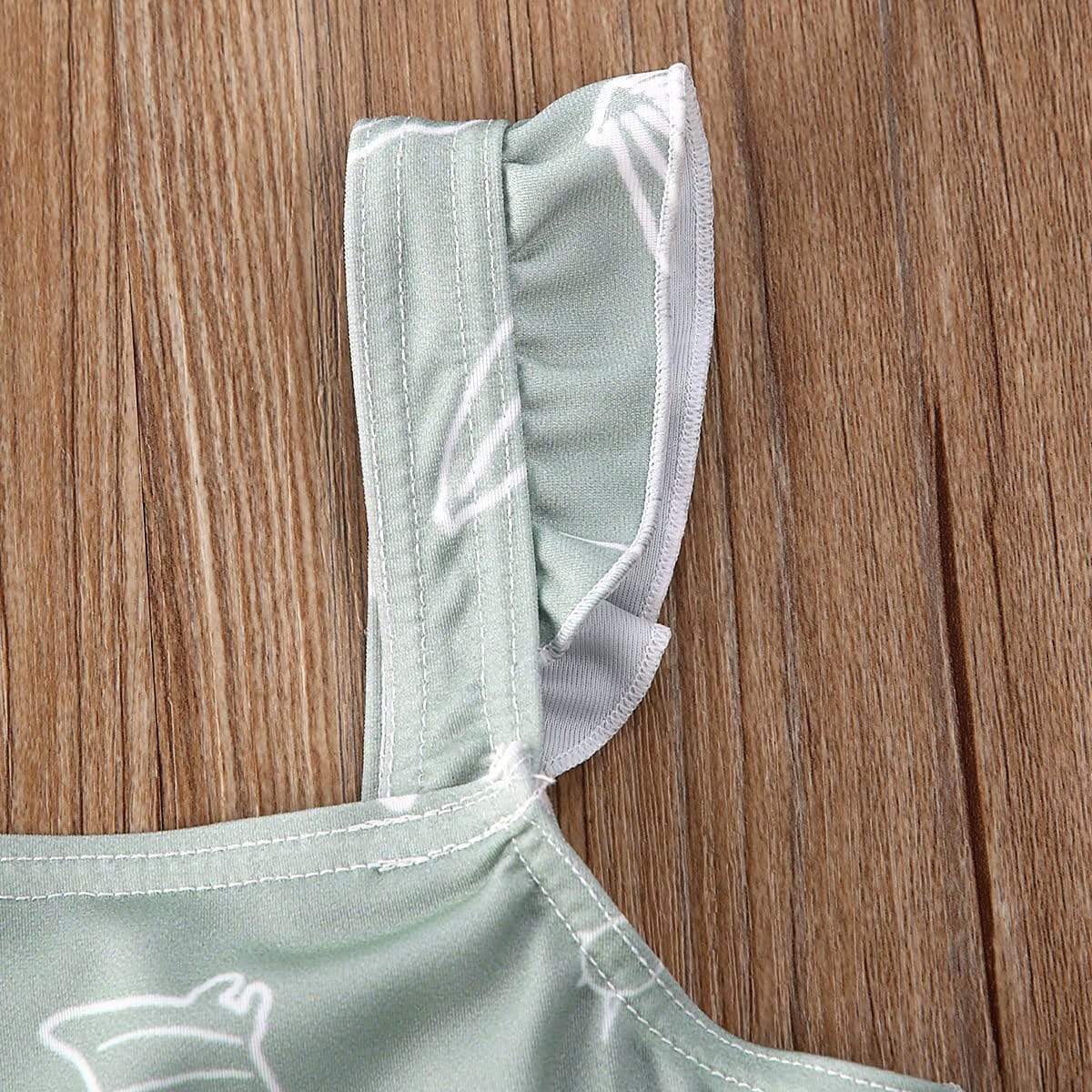 Girl's Clothing Seashell Print Swimwear