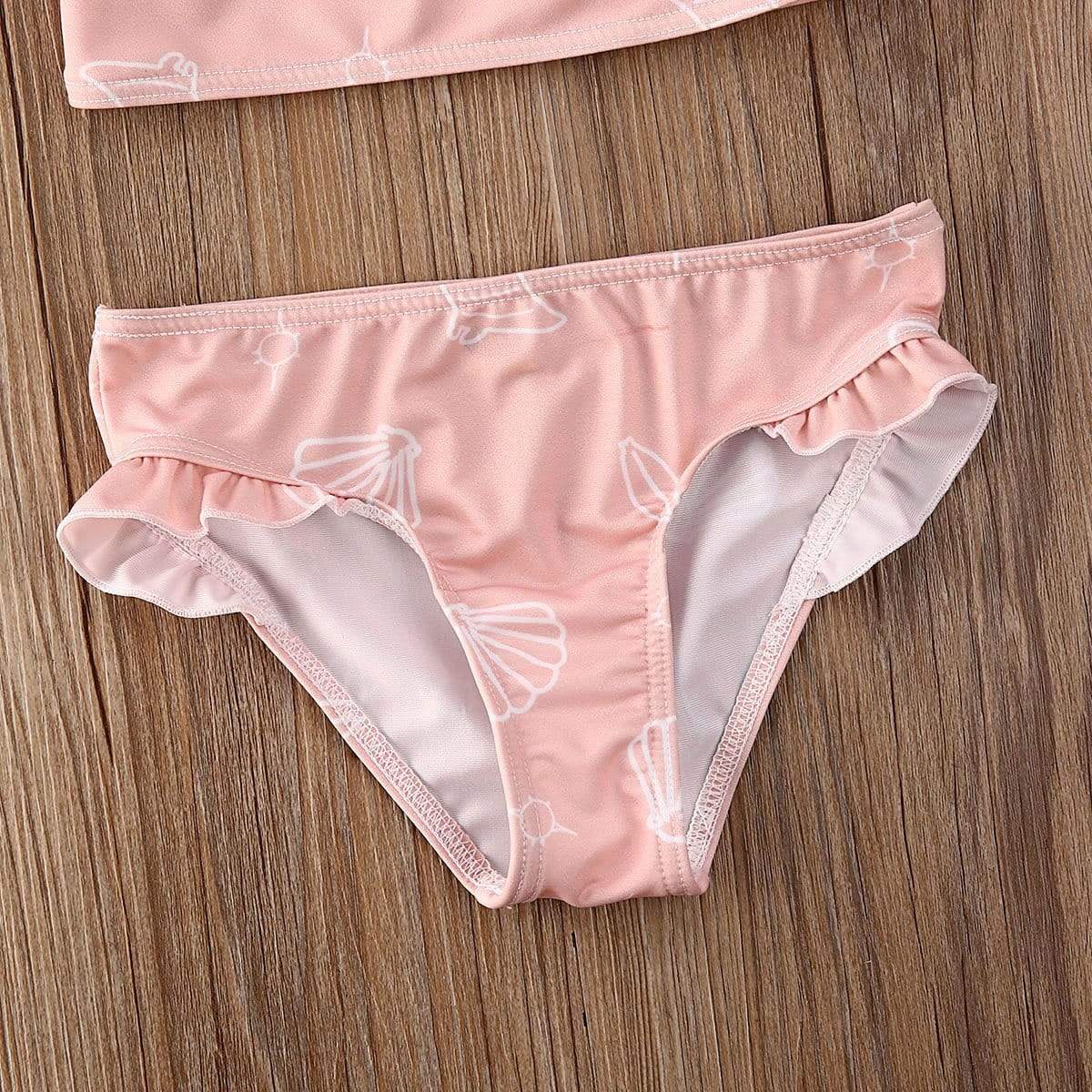 Girl's Clothing Seashell Print Swimwear