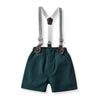 Boy&#39;s Clothing Semi Formal Suspender Shorts Outfit