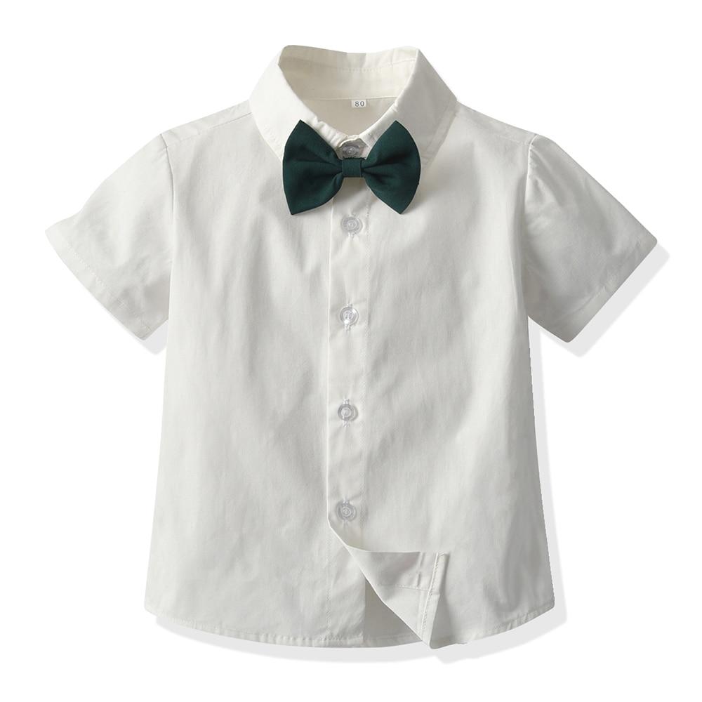 Boy's Clothing Semi Formal Suspender Shorts Outfit