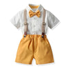 Boy&#39;s Clothing Orange / 2T Semi Formal Suspender Shorts Outfit