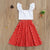 Girl's Clothing Shirts+Polka Dot Printed A-Line Skirt