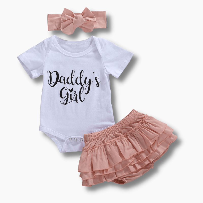 Girl's Clothing Short Sleeve Jumpsuit Set