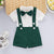 Boy's Clothing Short Sleeve Lapel Romper + Suspender Pants