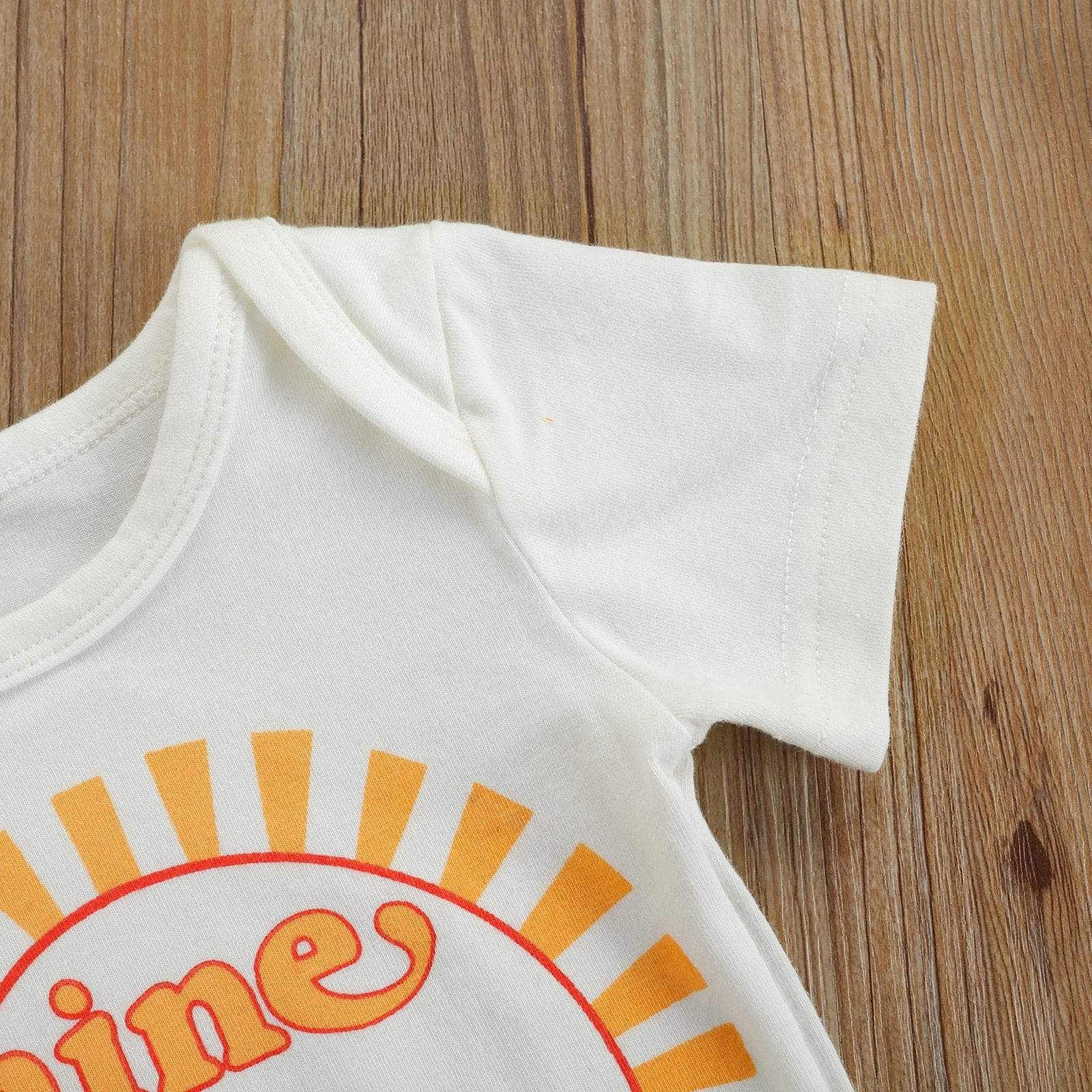 Girl's Clothing Short Sleeve Romper Rainbow Shorts