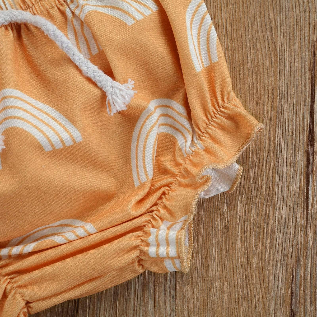 Girl's Clothing Short Sleeve Romper Rainbow Shorts