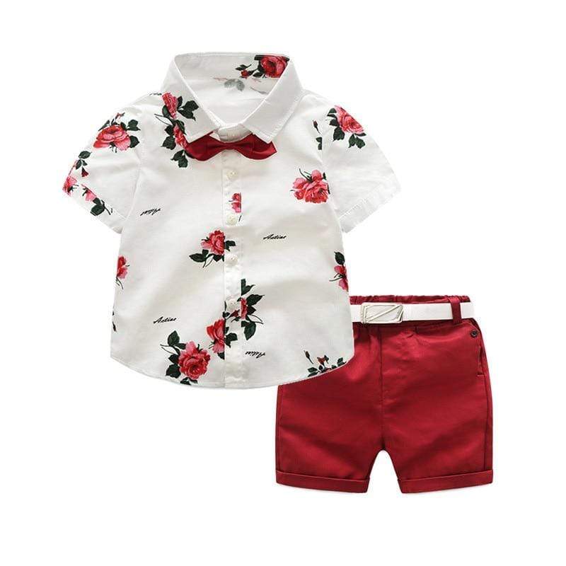 Boy's Clothing Short Sleeve Shirt + Shorts