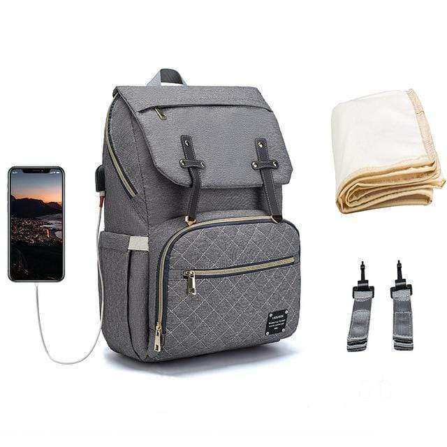 Style C grey Baby Diaper Bag Backpack