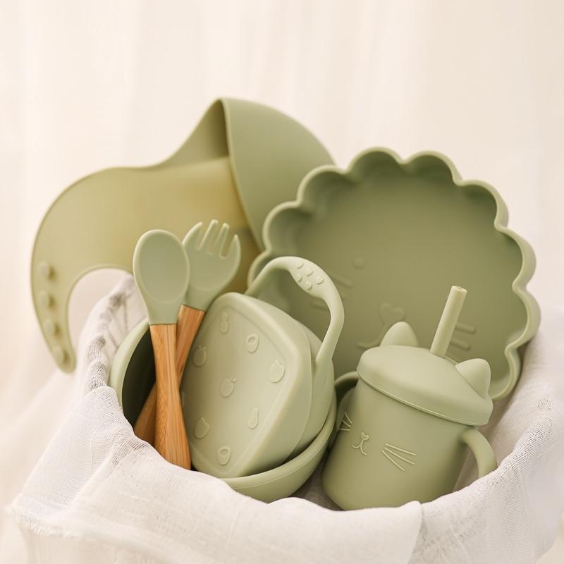 Accessories Silicone Baby Plate Set