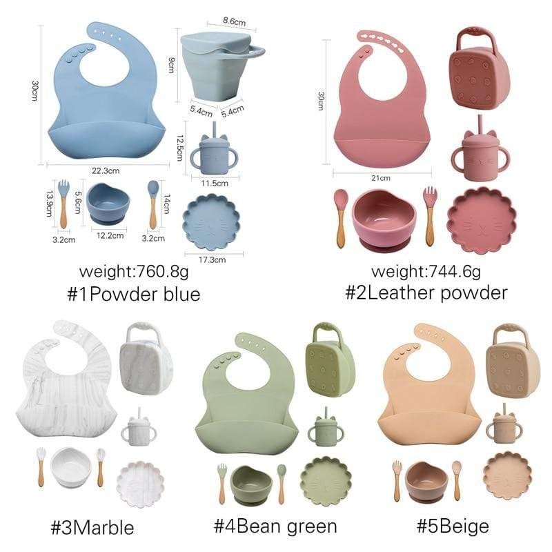 Accessories Silicone Baby Plate Set