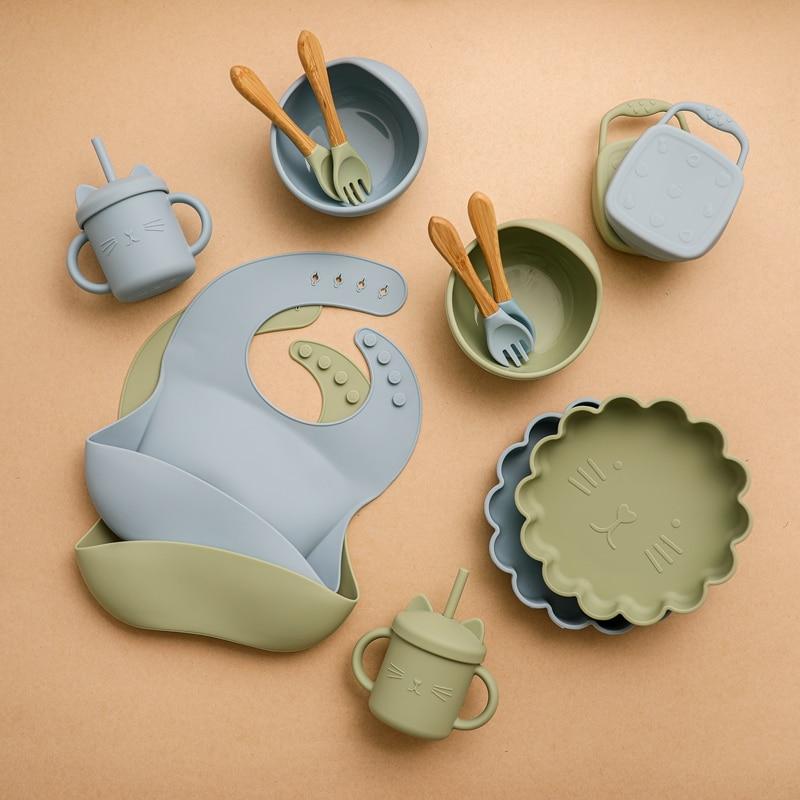 Accessories Silicone Baby Plate Set