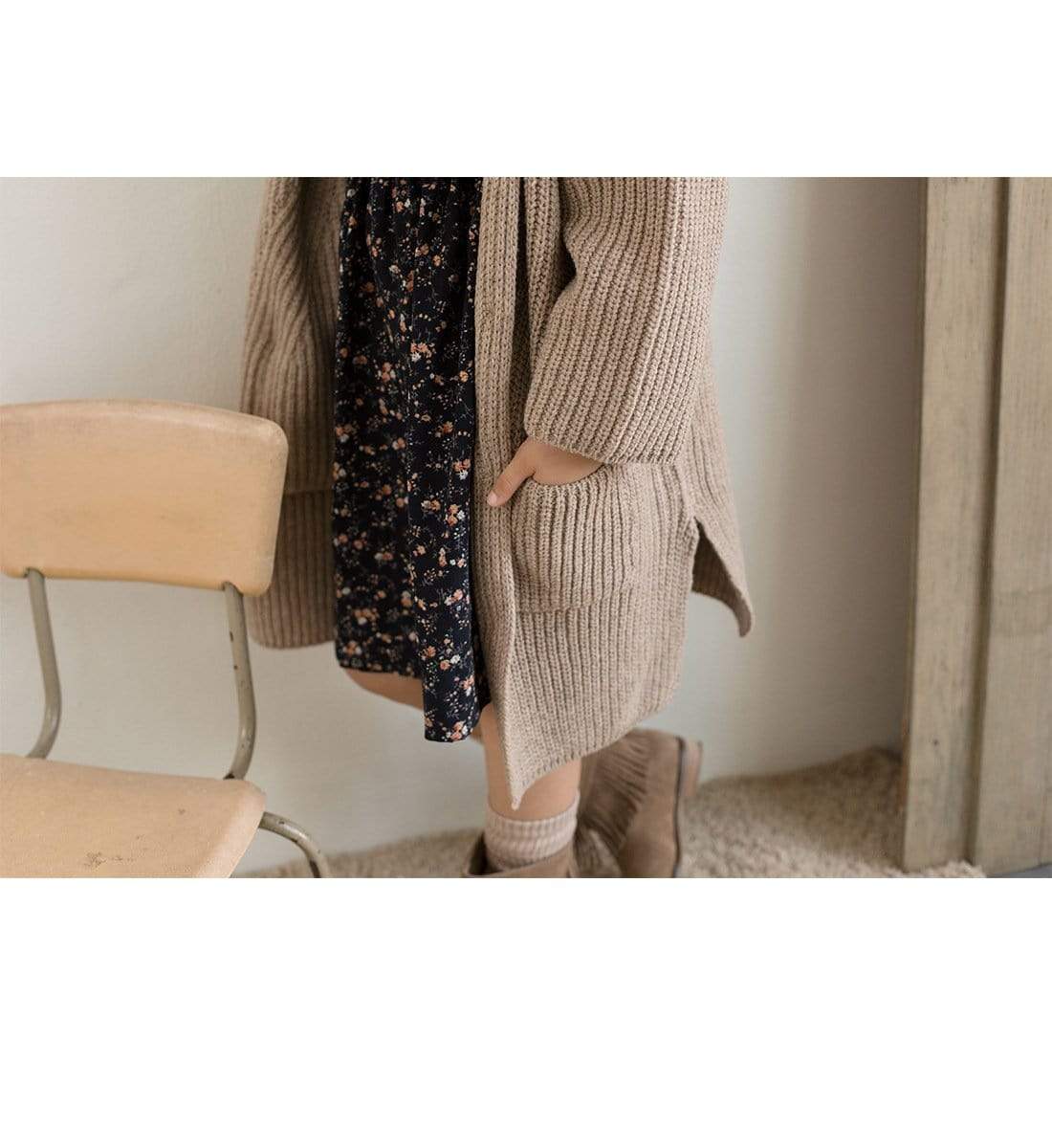 Girl's Clothing Single Breasted Coat