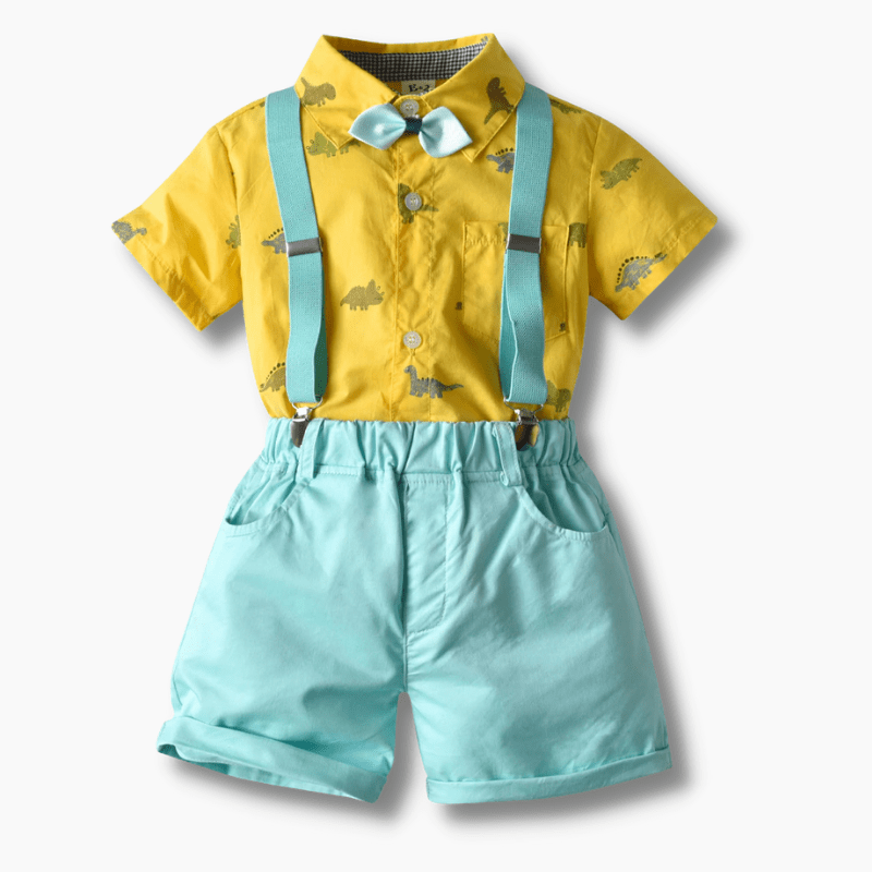 Boy's Clothing Sky Blue Summer Suspender