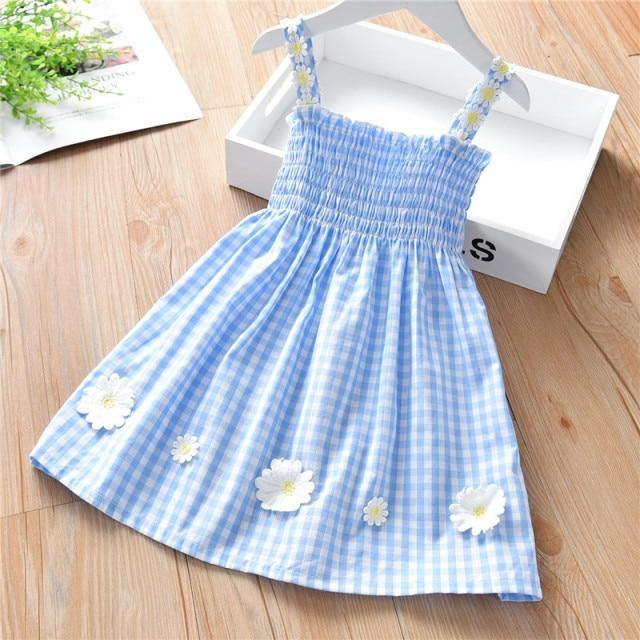 Girl's Clothing Blue / 3T Sleeveless Gingham Dress