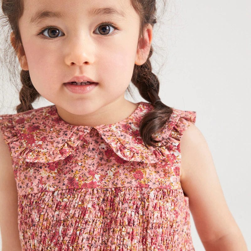 Sleeveless Girls Floral Dress