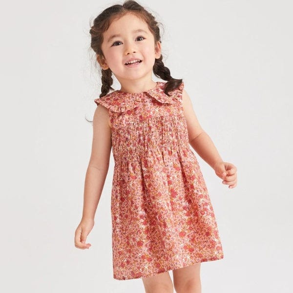 Sleeveless Girls Floral Dress