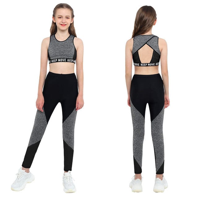 Girl Matching Top and Leggings Set