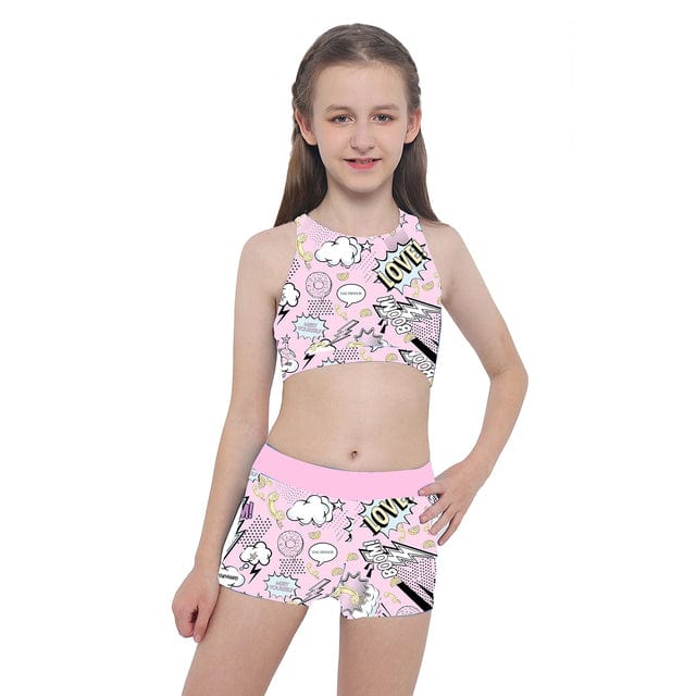 Pop Pink / 4 Sleeveless Top Sport Yoga Running Gym