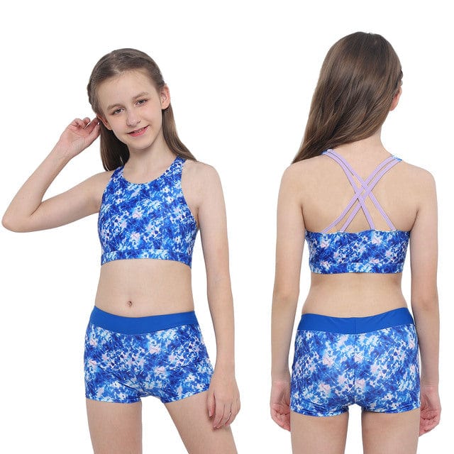 Blue Purple / 12 Sleeveless Top Sport Yoga Running Gym