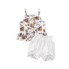 Girl&#39;s Clothing Floral / 2T Sleeveless Tops+Flower Shorts