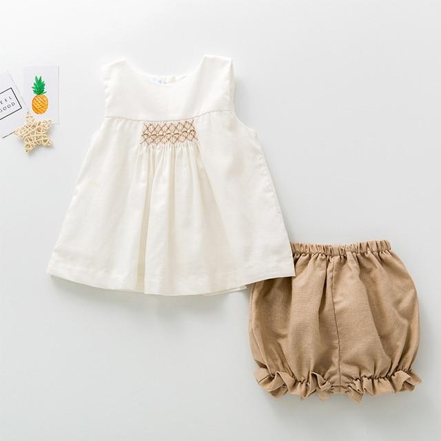 Girl's Clothing baby set / 6M Smocked Dresses