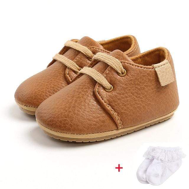 Shoes brown / 0-6M Soft Leather Baby Shoes