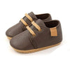 Shoes coffee / 7-12M Soft Leather Baby Shoes