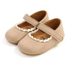 Shoes Khaki / 13-18M Soft Leather Lace Baby Shoes