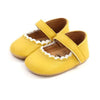 Shoes Yellow / 13-18M Soft Leather Lace Baby Shoes