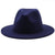 Navy / Child 52-54CM Solid Classic fedoras cap