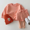Girl&#39;s Clothing orange / 24M / China Solid Hoodies and Pants