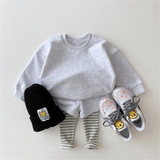 Girl's Clothing light grey / 24M Solid Hoodies and Pants