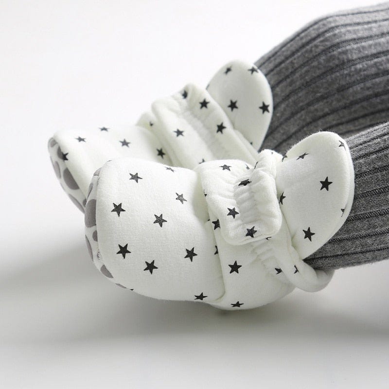 Star Print Newborn Baby Socks Shoes