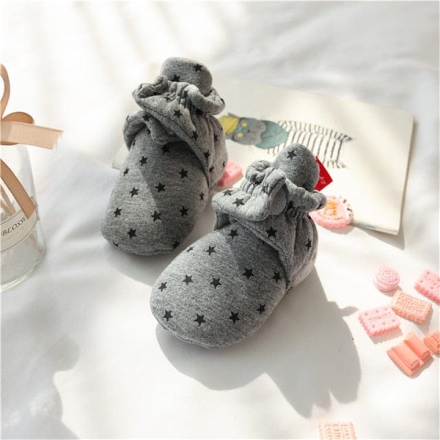GR / 7-12 Months Star Print Newborn Baby Socks Shoes