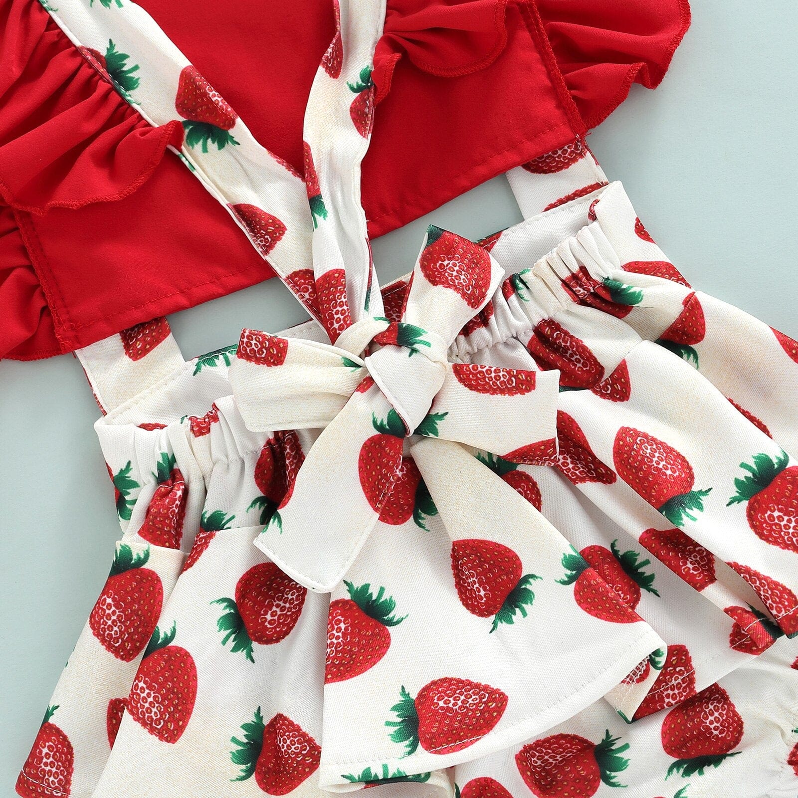 Strawberry Print Baby Romper