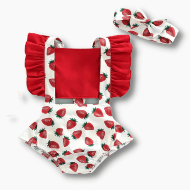 Baby & Toddler Strawberry Print Baby Romper