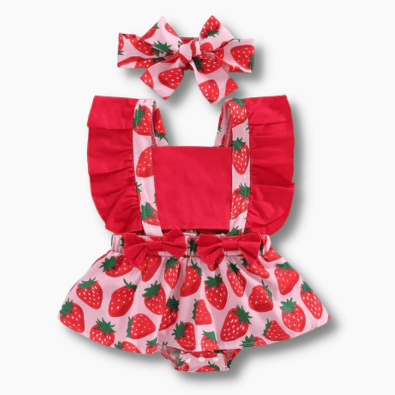 Baby & Toddler Strawberry Print Baby Romper