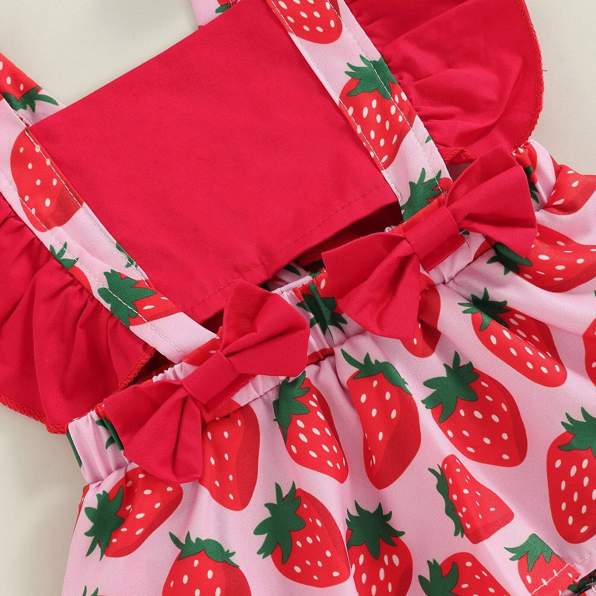 Strawberry Print Romper