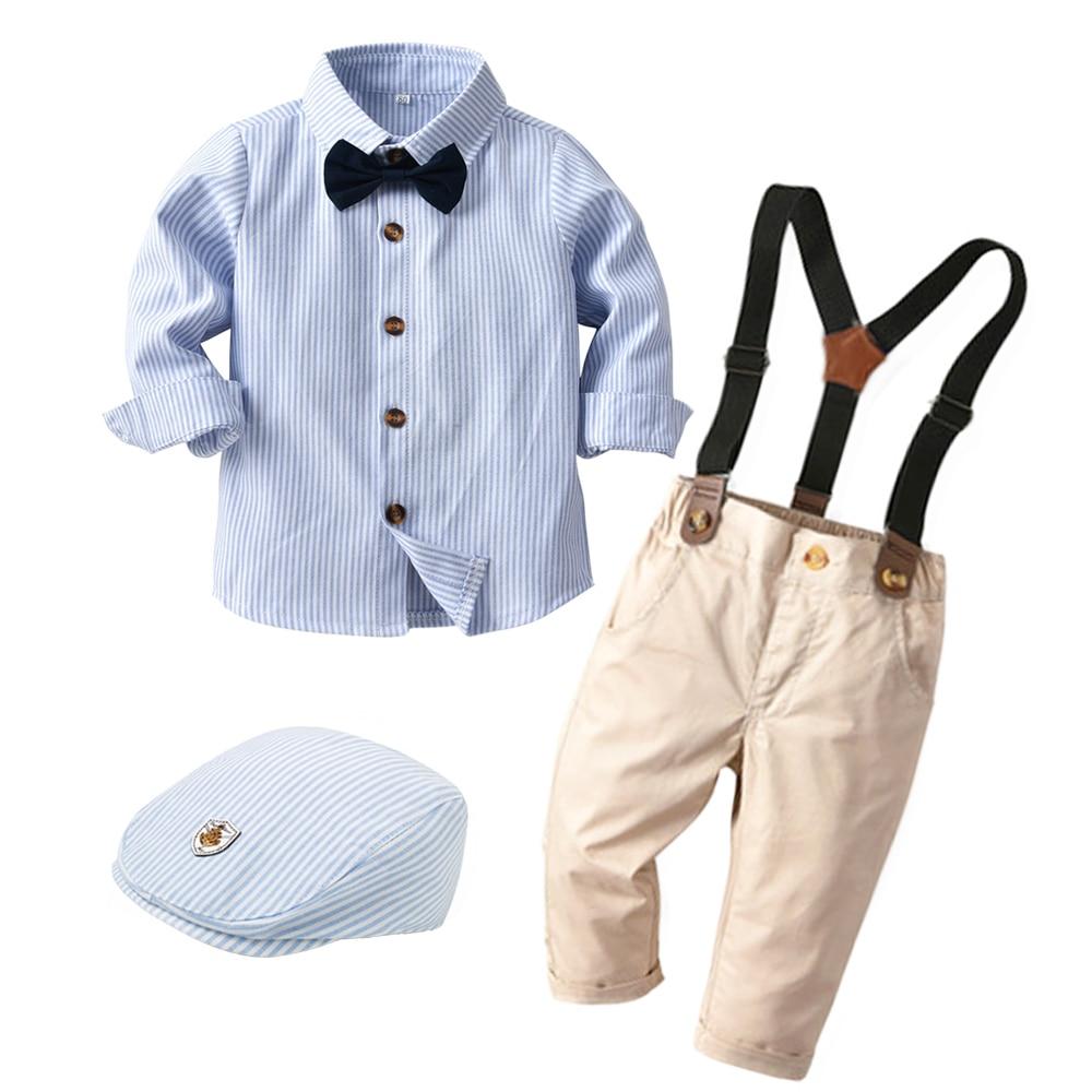 Stripe Shirt Boy Outfit - Momorii