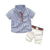 Boy's Clothing Blue / 120 Striped Shirt Fashion Shorts