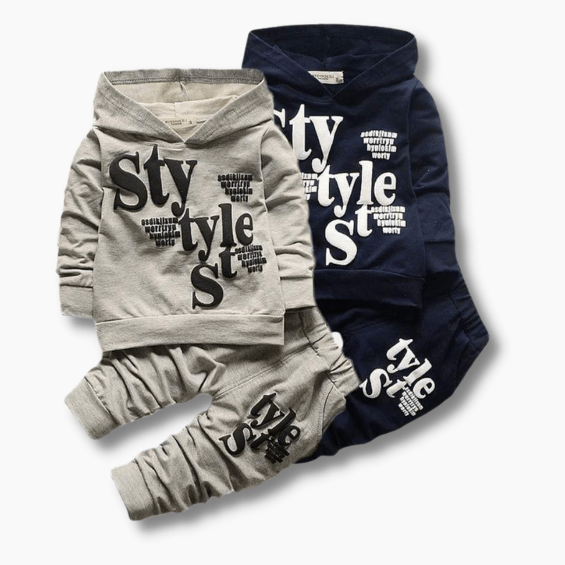 Boy's Clothing Style Hoodie And Sweatpants Set