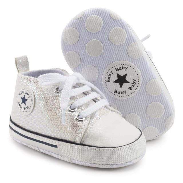 Shoes Flash White / 0-6M Stylish Canvas Shoes