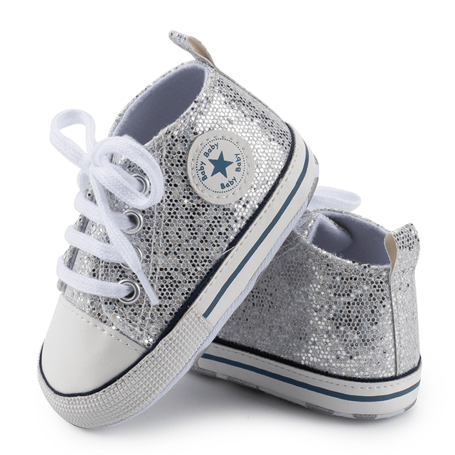 Shoes Flash Silver / 13-18M Stylish Canvas Shoes